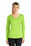 Sport-Tek Ladies Long Sleeve PosiCharge Competitor V-Neck Tee | Lime Shock