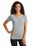 Sport-Tek  Ladies PosiCharge  Tri-Blend Wicking Scoop Neck Raglan Tee | Light Grey Heather