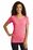 Sport-Tek  Ladies PosiCharge  Tri-Blend Wicking Scoop Neck Raglan Tee | Pink Raspberry Heather