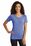 Sport-Tek  Ladies PosiCharge  Tri-Blend Wicking Scoop Neck Raglan Tee | True Royal Heather