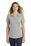 Sport-Tek  Ladies PosiCharge  Tri-Blend Wicking Polo | Light Grey Heather