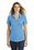 Sport-Tek  Ladies PosiCharge  Tri-Blend Wicking Polo | Pond Blue Heather