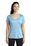 Sport-Tek  Ladies Posi-UV Pro Scoop Neck Tee | Light Blue