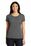 Sport-Tek Ladies PosiCharge Competitor Cotton Touch Scoop Neck Tee | Dark Smoke Grey