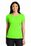 Sport-Tek Ladies PosiCharge Competitor Cotton Touch Scoop Neck Tee | Neon Green