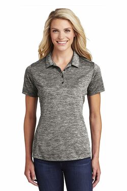 Sport-Tek  Ladies PosiCharge  Electric Heather Polo