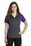 Sport-Tek Ladies Colorblock Micropique Sport-Wick Polo | Iron Grey/ Purple