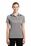 Sport-Tek Ladies Heather Colorblock Contender Polo | Vintage Heather/ True Royal