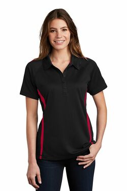 Sport-Tek Ladies PosiCharge Micro-Mesh Colorblock Polo