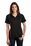 Sport-Tek Ladies PosiCharge Micro-Mesh Colorblock Polo | Black/ Red