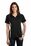 Sport-Tek Ladies PosiCharge Micro-Mesh Colorblock Polo | Black/ White