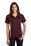 Sport-Tek Ladies PosiCharge Micro-Mesh Colorblock Polo | Maroon/ White