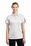 Sport-Tek Ladies PosiCharge Active Textured Colorblock Polo | White/ Grey