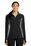 Sport-Tek Ladies Sport-Wick Stretch Contrast 1/2-Zip Pullover | Black/ Charcoal Grey Heather