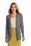 Port Authority Ladies Open Front Cardigan | Medium Heather Grey