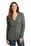 Port Authority  Ladies Marled Cardigan Sweater | Warm Grey Marl