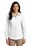 Port Authority Ladies Long Sleeve Carefree Poplin Shirt | White