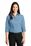 Port Authority Ladies 3/4-Sleeve Carefree Poplin Shirt | Carolina Blue