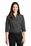 Port Authority Ladies 3/4-Sleeve Carefree Poplin Shirt | Graphite