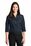 Port Authority Ladies 3/4-Sleeve Carefree Poplin Shirt | River Blue Navy