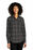 Port Authority Ladies Long Sleeve Ombre Plaid Shirt | Deep Black