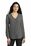 Port Authority Ladies Long Sleeve Button-Front Blouse | Sterling Grey