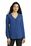 Port Authority Ladies Long Sleeve Button-Front Blouse | True Blue