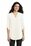 Port Authority Ladies 3/4-Sleeve Tunic Blouse | Ivory Chiffon