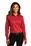 Port Authority Ladies Long Sleeve SuperPro ReactTwill Shirt | Rich Red