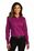 Port Authority Ladies Long Sleeve SuperPro ReactTwill Shirt | Wild Berry