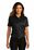 Port Authority Ladies Short Sleeve SuperPro ReactTwill Shirt | Deep Black
