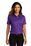 Port Authority Ladies Short Sleeve SuperPro ReactTwill Shirt | Purple