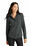 Mercer+Mettle Women's Stretch Crepe Long Sleeve Camp | Anchor Grey