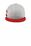 New Era  Shadow Heather Striped Flat Bill Snapback Cap | Shadow Heather/ Scarlet