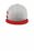 New Era  Shadow Heather Striped Flat Bill Snapback Cap | Shadow Heather/ Scarlet