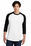 New Era  Heritage Blend 3/4-Sleeve Baseball Raglan Tee | Black/ White