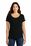 Nike Ladies Dri-FIT Cotton/Poly Scoop Neck Tee | Black