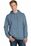 Port & Company Pigment-Dyed Pullover Hooded Sweatshirt | Denim Blue