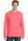 Port & Company Pigment-Dyed Long Sleeve Tee | Neon Coral