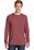 Port & Company Pigment-Dyed Long Sleeve Tee | Red Rock