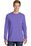 Port & Company Essential Pigment-Dyed Long Sleeve Pocket Tee | Amethyst