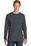 Port & Company Essential Pigment-Dyed Long Sleeve Pocket Tee | Coal