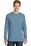Port & Company Essential Pigment-Dyed Long Sleeve Pocket Tee | Mist