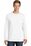 Port & Company Essential Pigment-Dyed Long Sleeve Pocket Tee | White