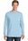 Port & Company Essential Pigment-Dyed Long Sleeve Pocket Tee | Glacier