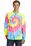 Port & Company Essential Tie-Dye Long Sleeve Tee | Neon Rainbow