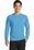 Port & Company Long Sleeve Essential Blended Performance Tee | Aquatic Blue