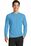 Port & Company Long Sleeve Essential Blended Performance Tee | Aquatic Blue