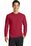 Port & Company Long Sleeve Essential Blended Performance Tee | Red