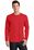 Port & Company Long Sleeve Fan Favorite Tee | Bright Red